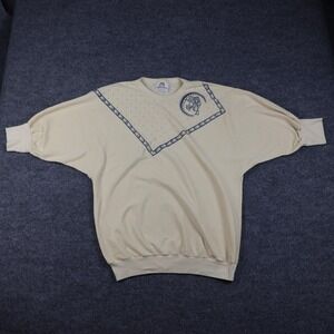 Vintage Sloppy Joes Sweatshirt Womens One Size Cream Dolman Batwing Made USA 80s